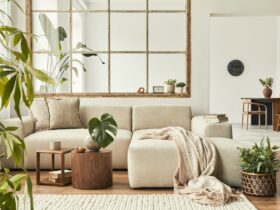 Modern interior of open space