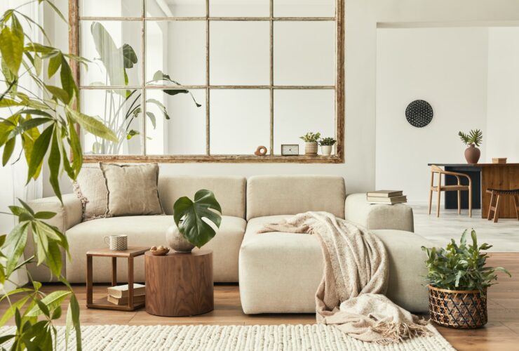 Modern interior of open space