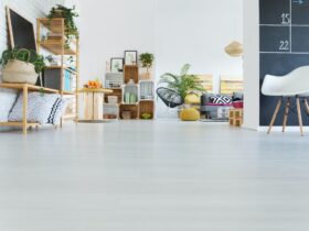 Modern interior with crate furniture