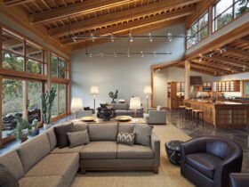 53910,Sofa and armchairs in modern house