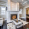 Luxurious Living Room Designs With Marble Fireplace