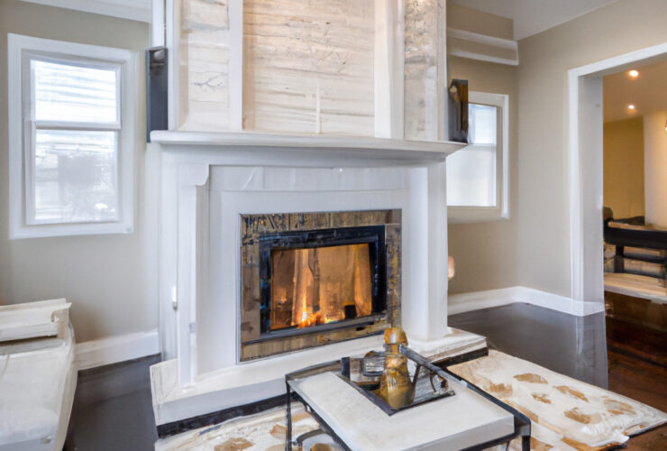 Luxurious Living Room Designs With Marble Fireplace