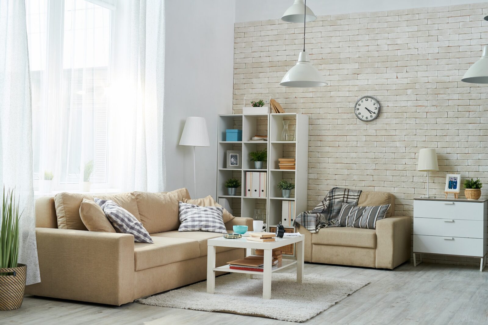 Comfortable living room with old-fashioned furniture
