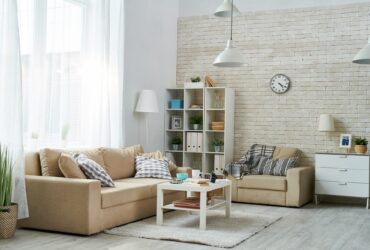 Comfortable living room with old-fashioned furniture
