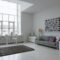 Empty modern living room