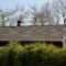 Flat roof tile house