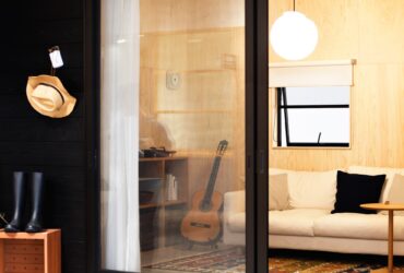 home guitar tiny house cozy