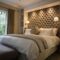 Illuminated neat bedroom