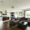 Modern house with white walls
