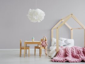 Pastel pink girl's bedroom