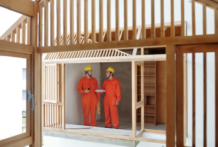 Positive Contractors Looking at Each Other