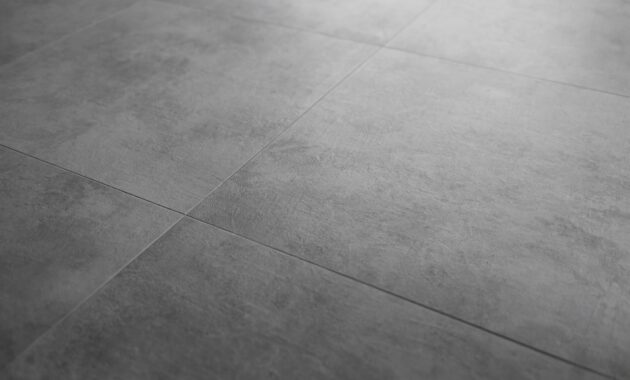 Gray granite tiles on the floor