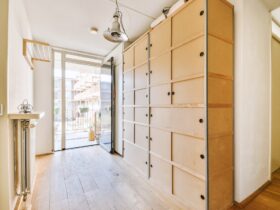 Hallway with storage