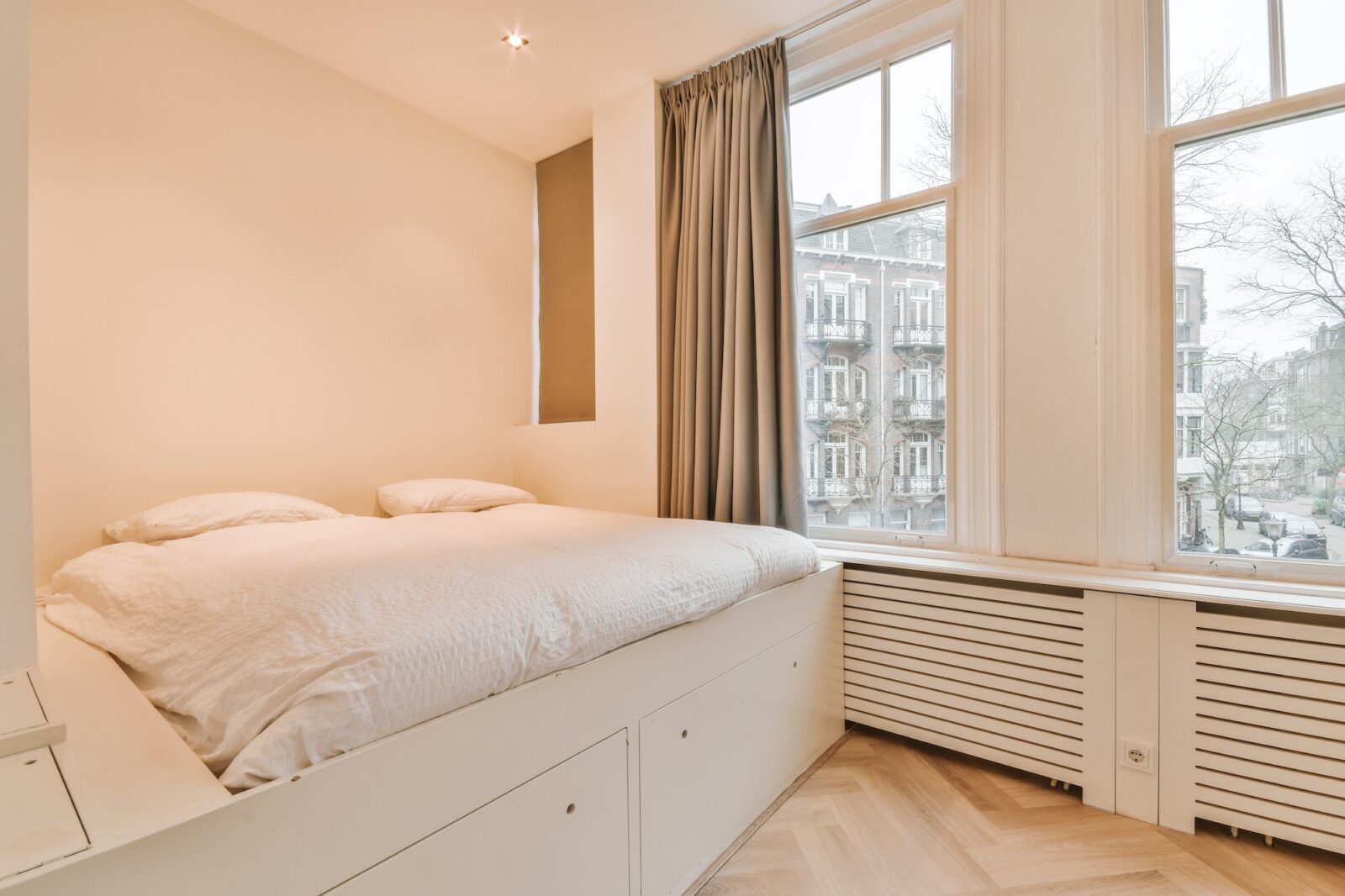 Modern bedroom with window