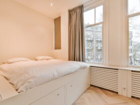 Modern bedroom with window