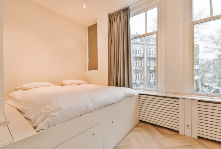 Modern bedroom with window