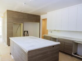 Modern renovated house on contemporary furniture in kitchen improvement view installed
