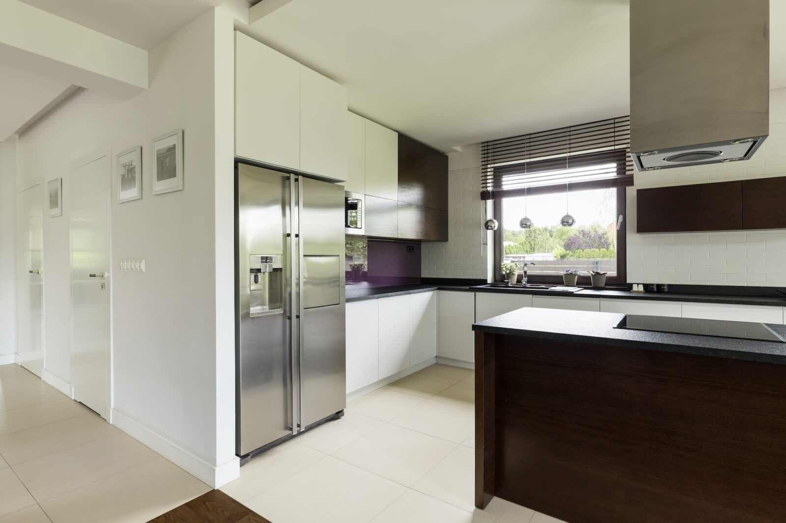 Spacious kitchen in modern house