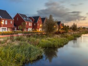 Modern Eco friendly suburban street