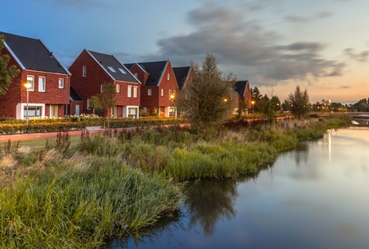 Modern Eco friendly suburban street