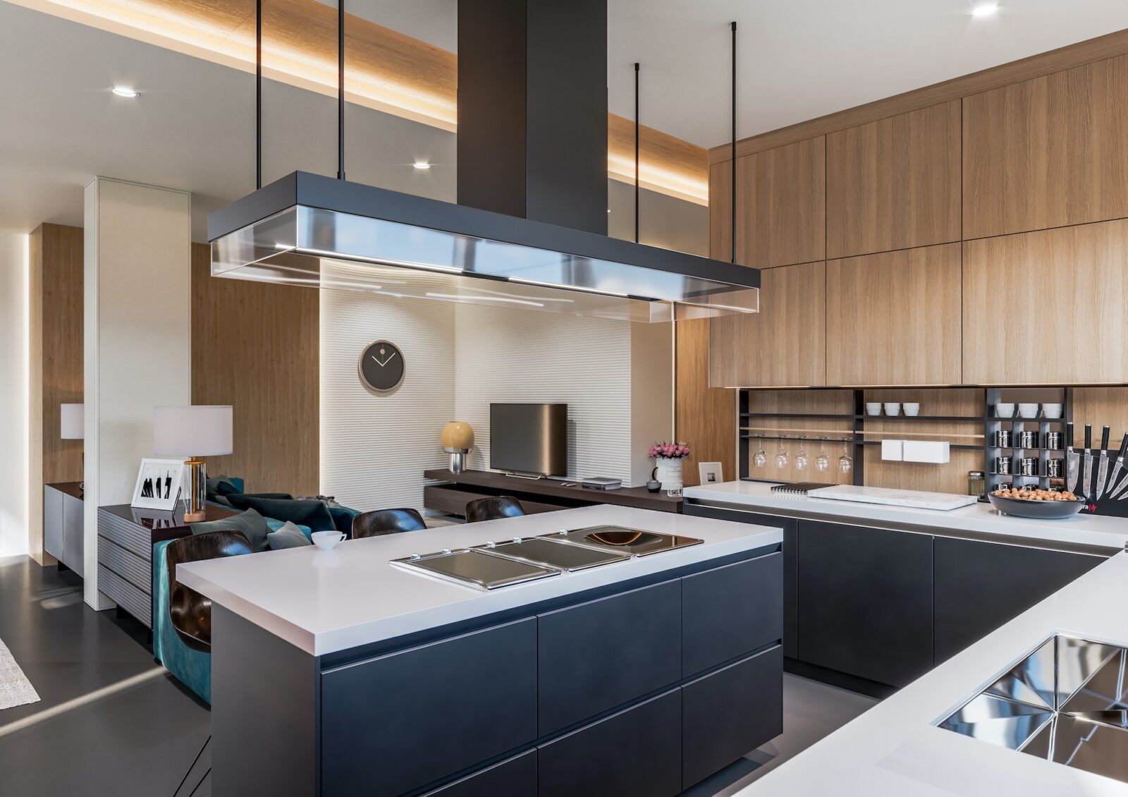 Modern interior of stylish apartment