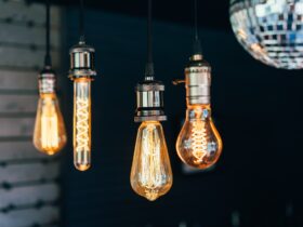 modern lighting lamps in the interior