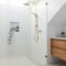 Modern white bright bathroom
