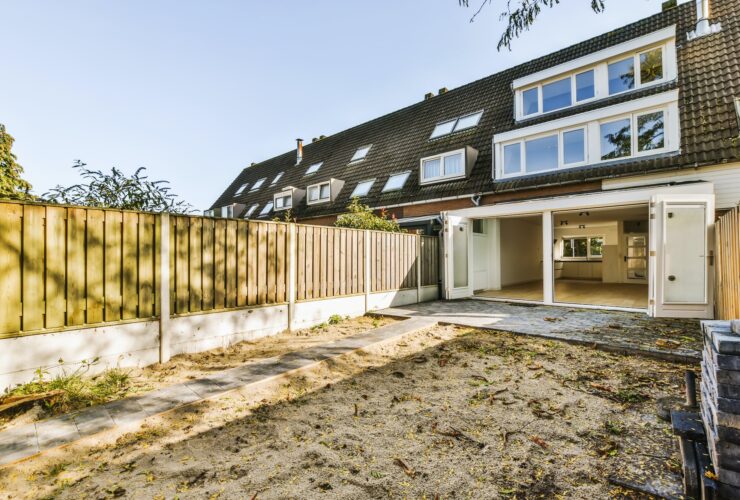 Nice courtyard of the house with beautifully laid tiles