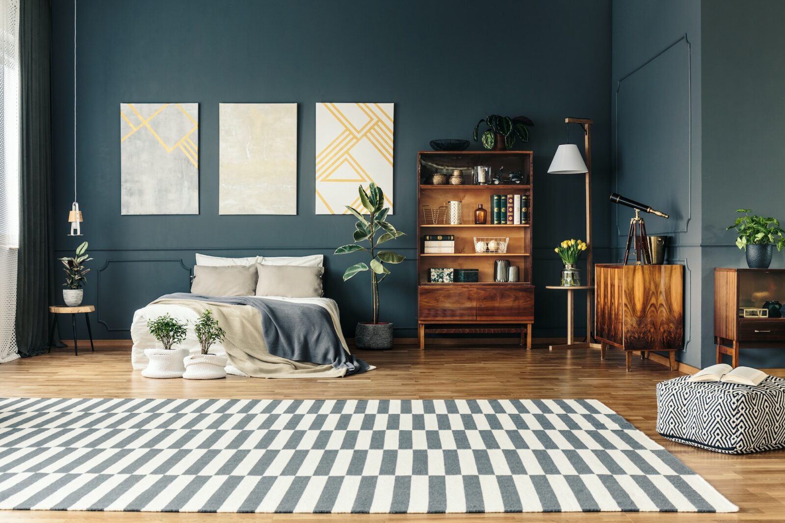 Open room with rug