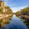 Scottsdale Arizona Canal Waterfront Travel Scene