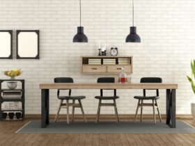 Dining room in industrial style