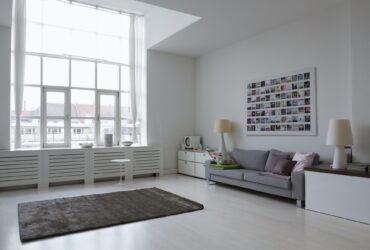 Empty modern living room