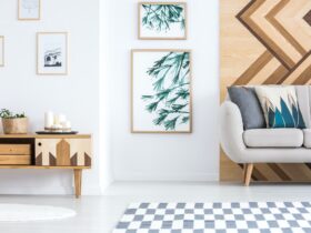 Rustic living room interior