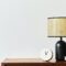 Scandinavian interior with stylish teak commode