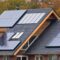 Solar panels on house