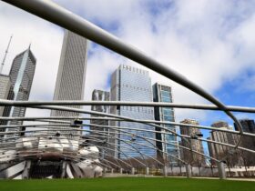 Chicago skyline modern architecture design
