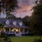 classic home at sunset