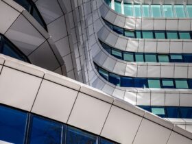 Details in the facade of modern architecture