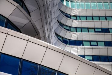 Details in the facade of modern architecture