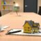 home model with home loan concept