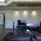 Living room in interior of modern concrete house.
