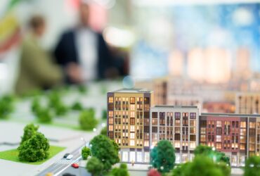 Miniature buildings, real estate