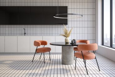 Minimalist Interior of kitchen dinning room