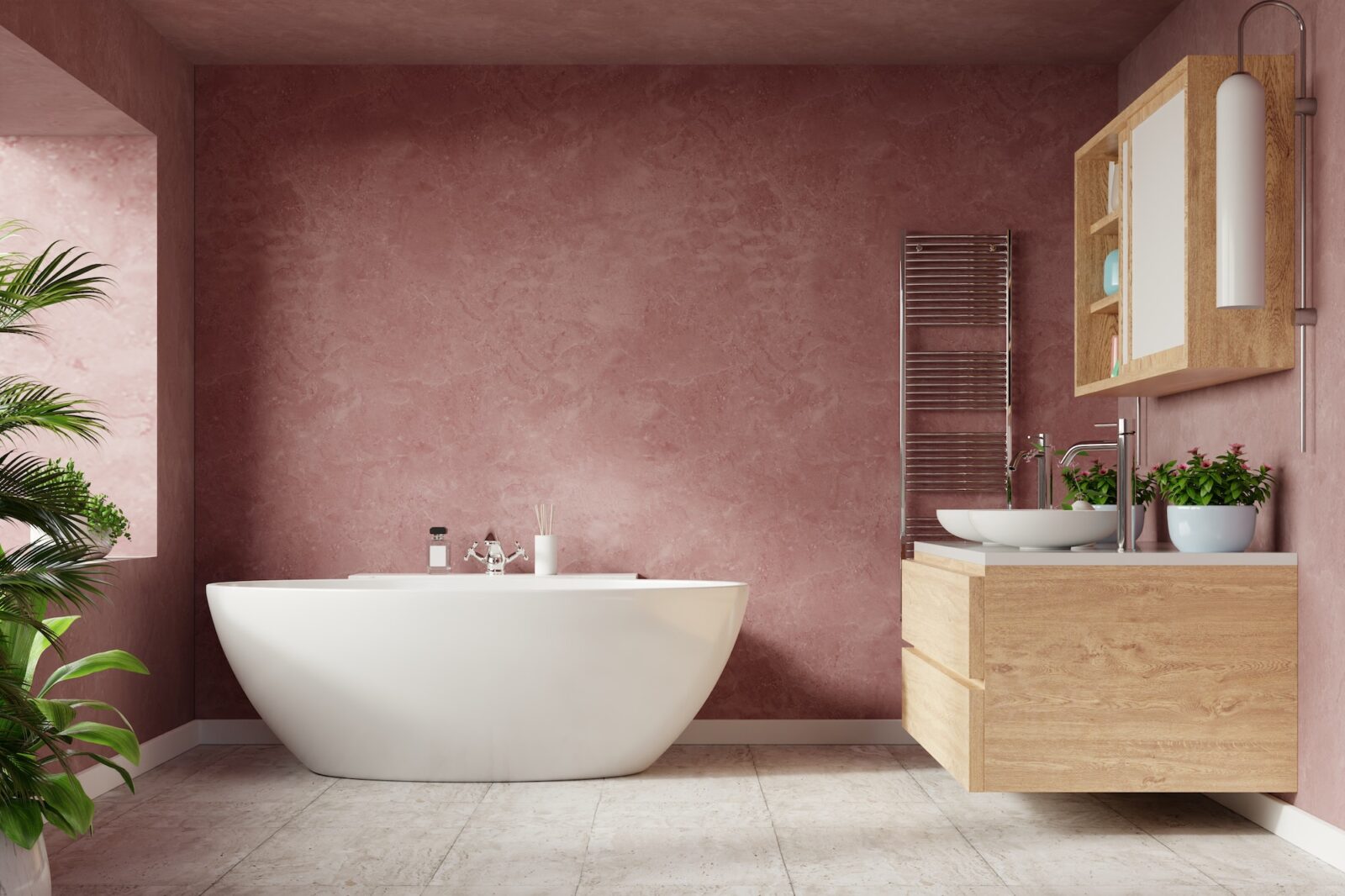 Modern Bathroom interior design .