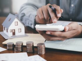 Property investment and mortgage financial concept.