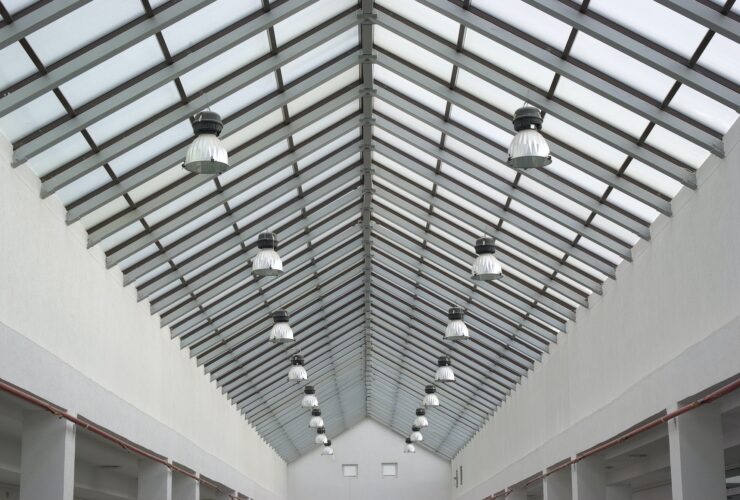 Roof of industry plant