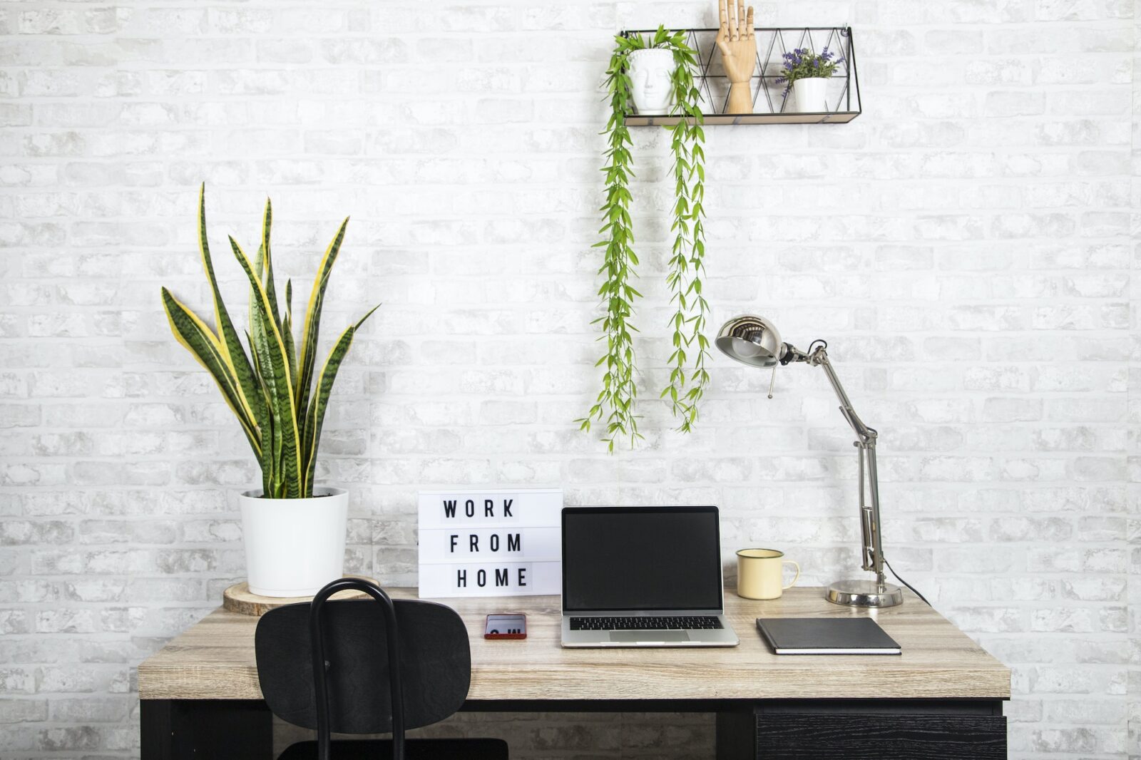 Work space at home. Home office and telecommuting concept