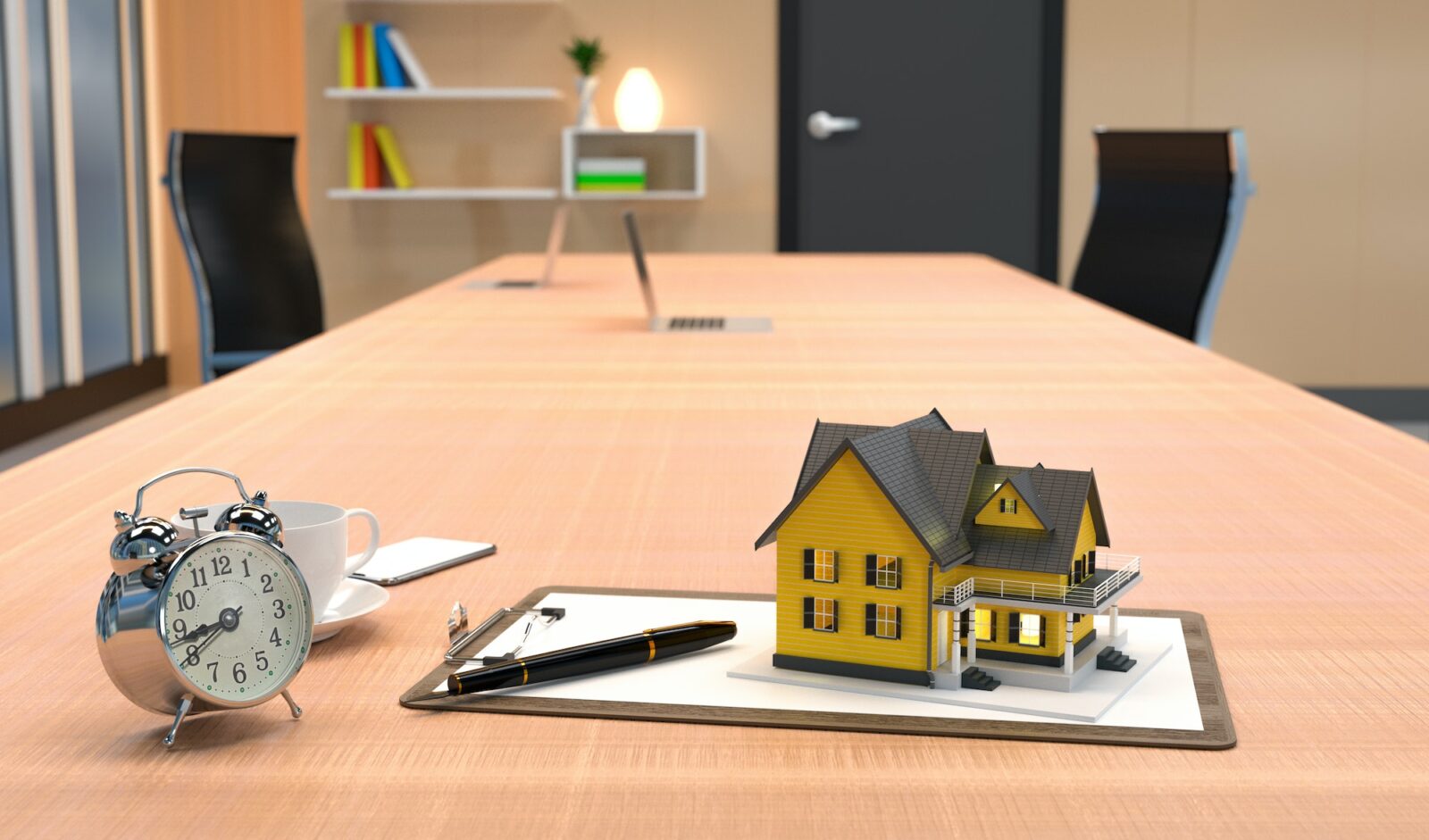 home model with home loan concept