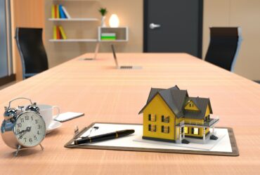 home model with home loan concept