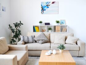 Modern interior of living room